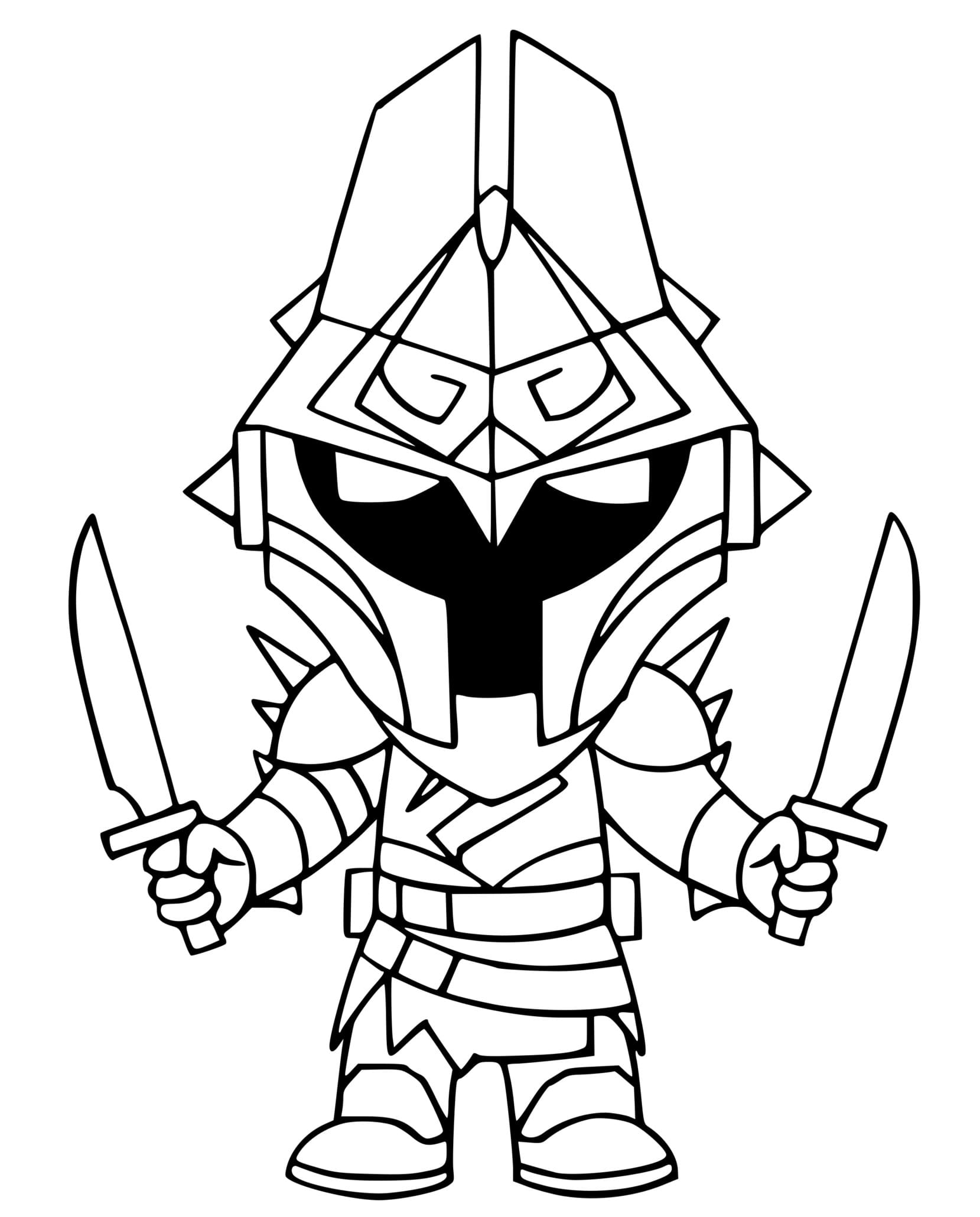 Eternal Knight Coloring Page