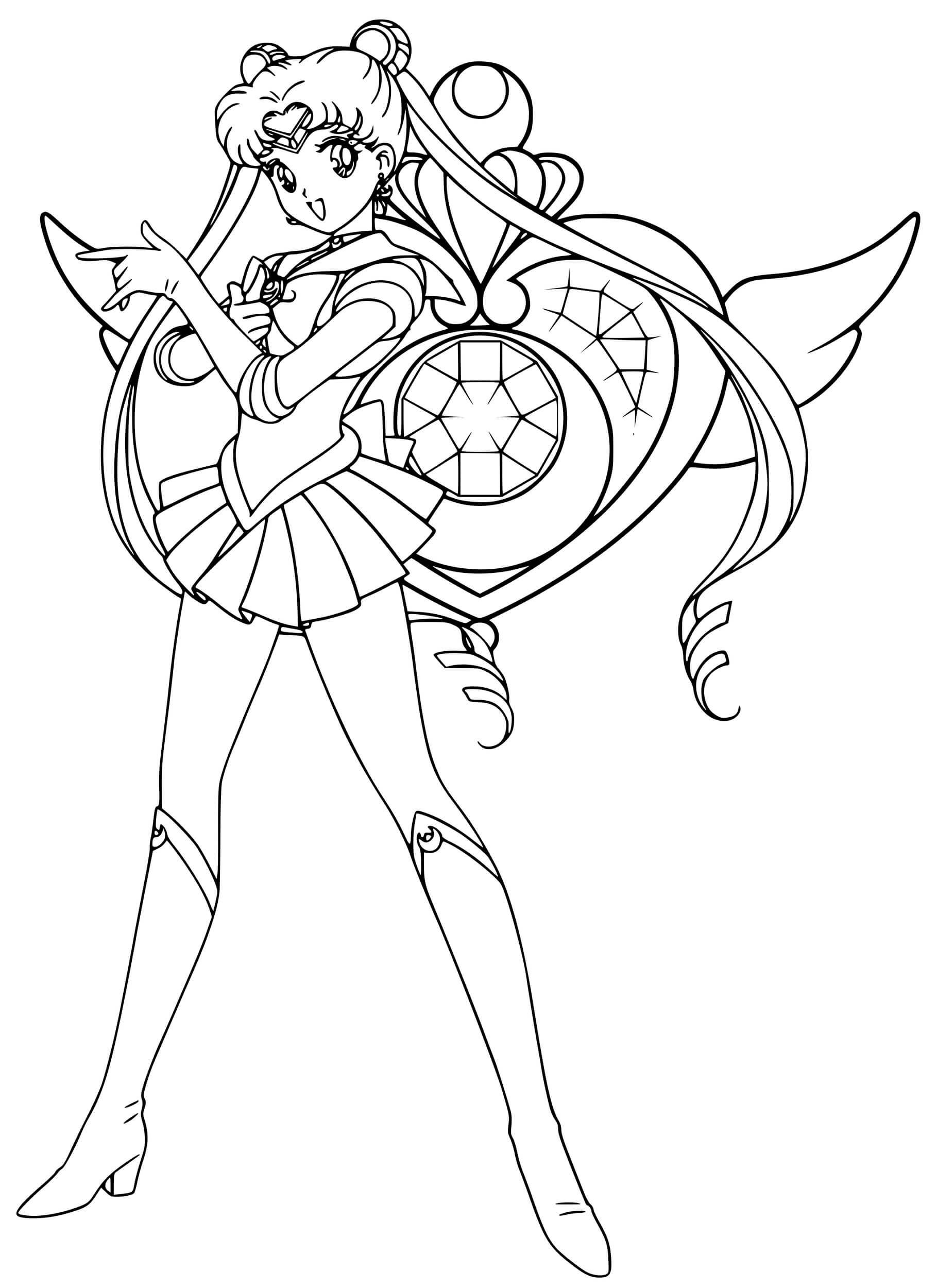 Eternal Sailor Moon Love Coloring Pages   Coloring Cool