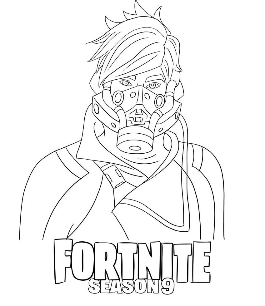 Ether Fortnite Season 9 Coloring Page