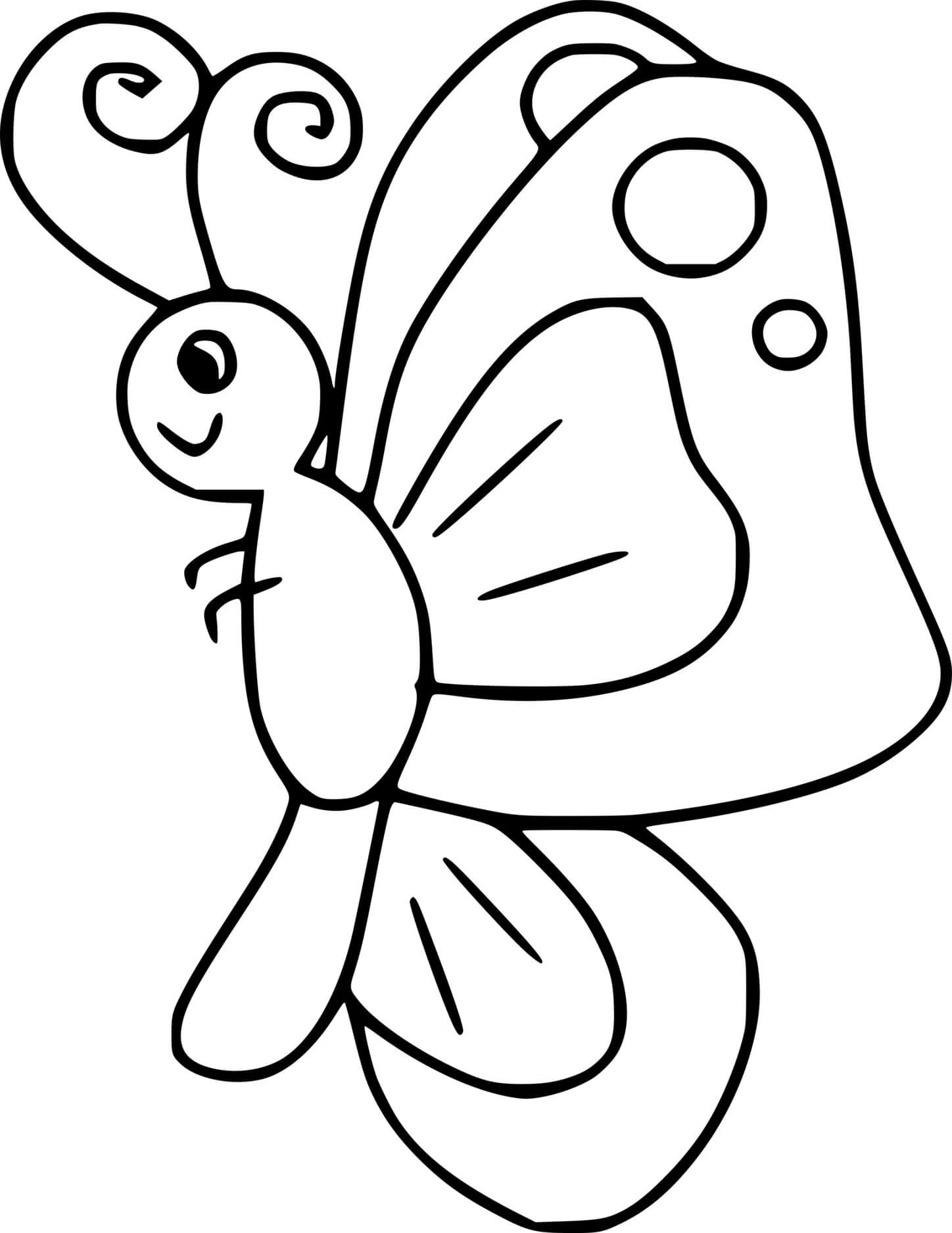 Flying Cute Butterfly