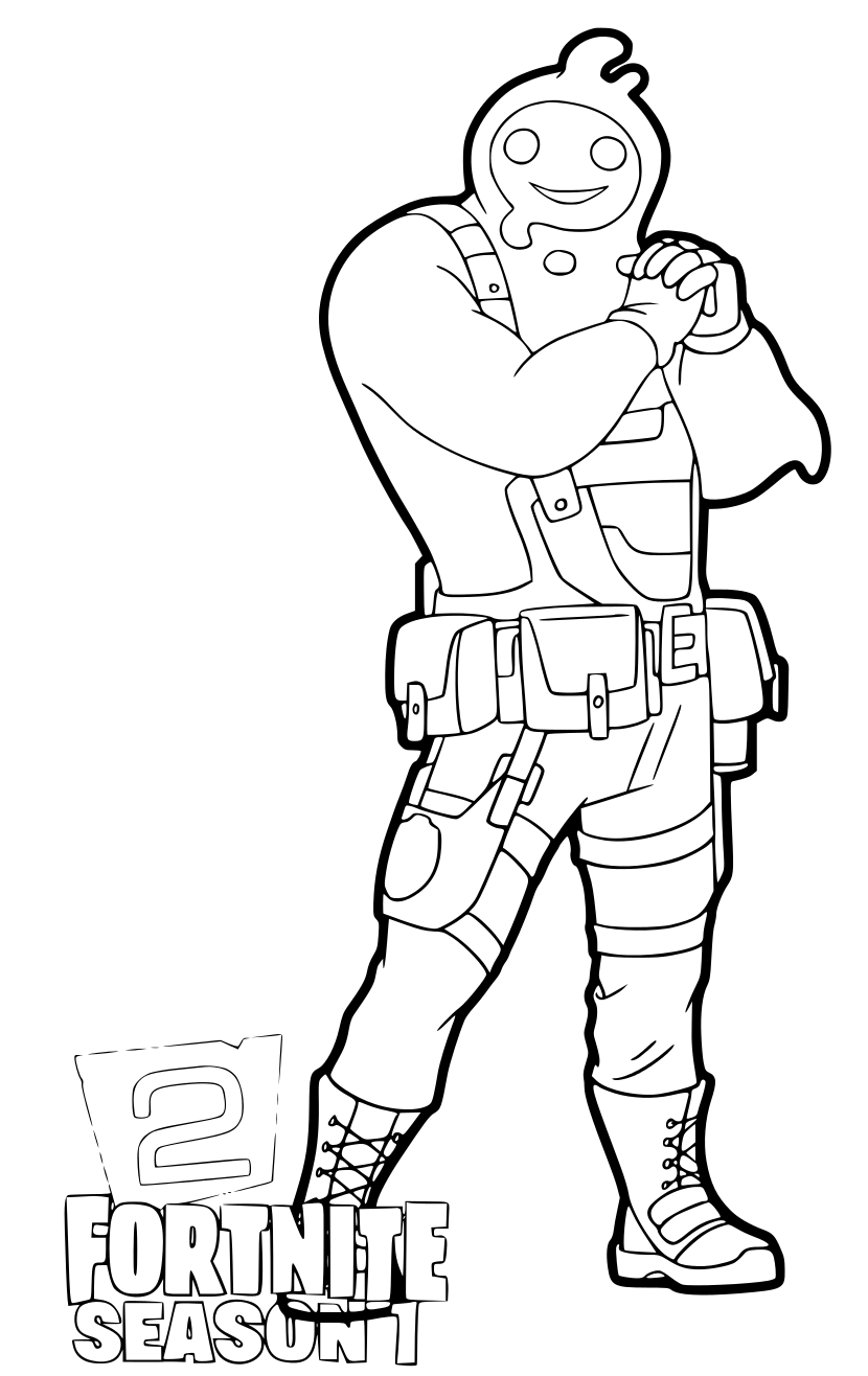 Fortnite Chapter 2 Rippley Coloring Page