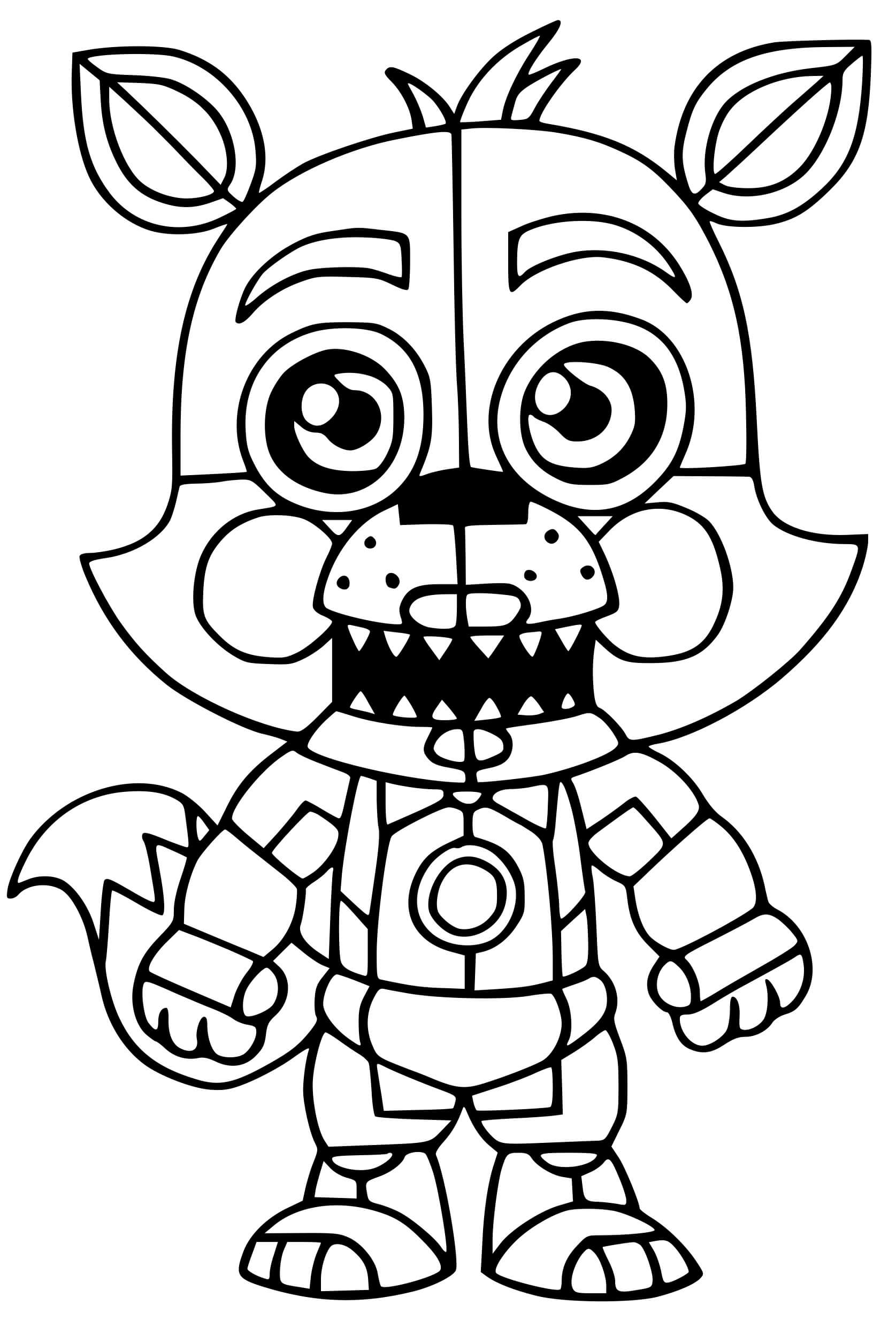 Foxy Coloring Page