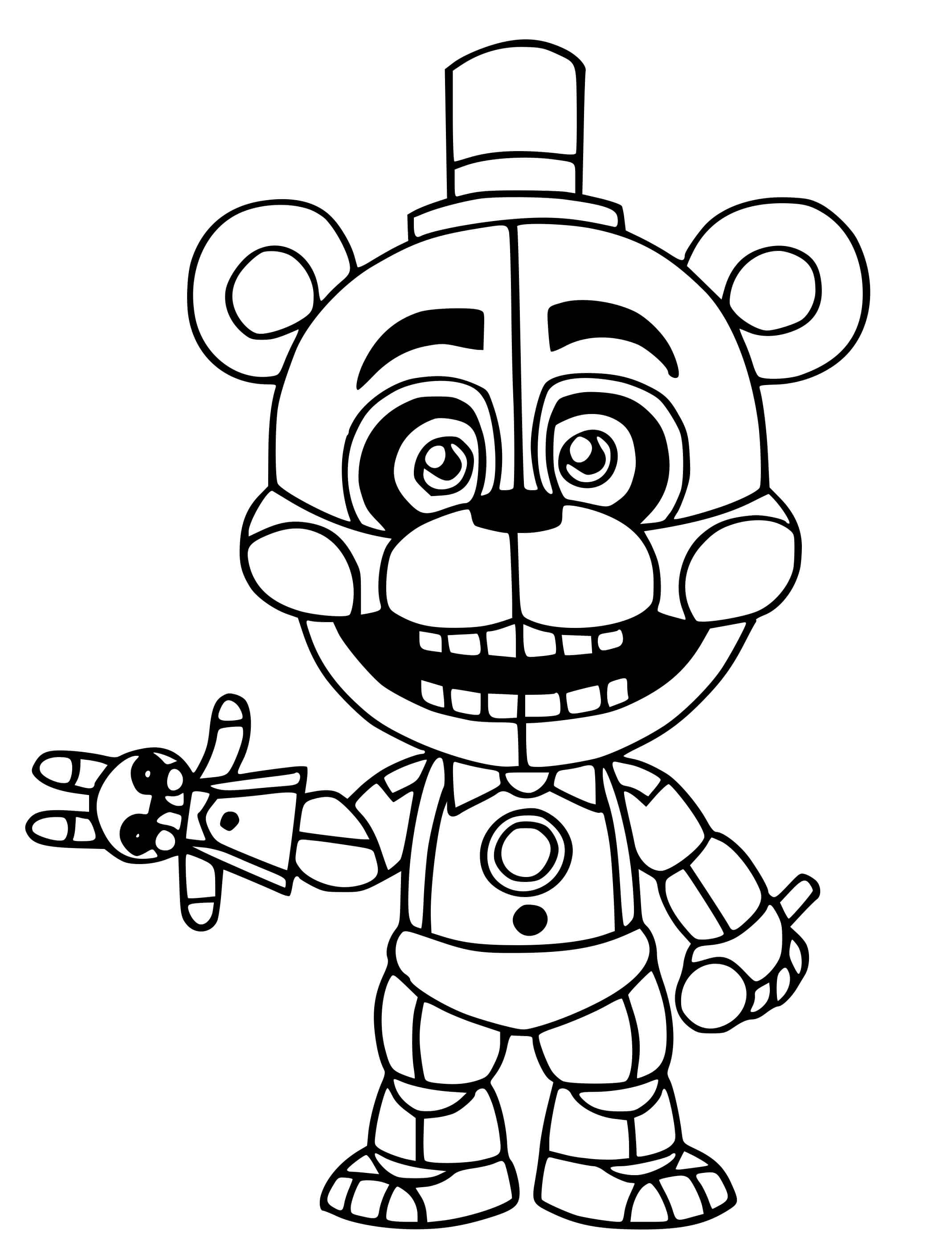 Freddy 2 Coloring Page