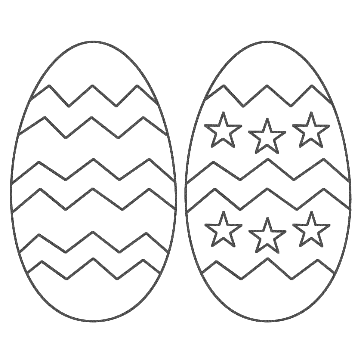 Free Easter Egg Two Coloring Page