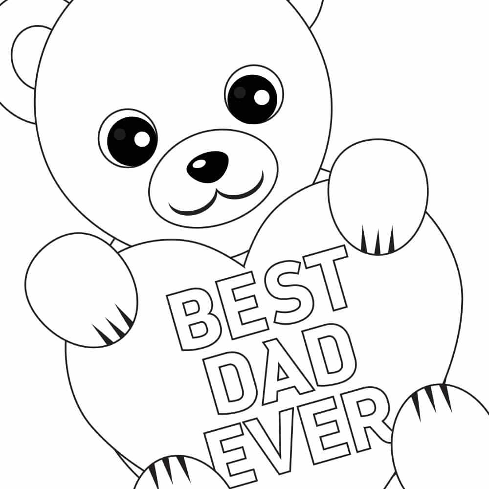 Free Fathers Day Printable Best Dad