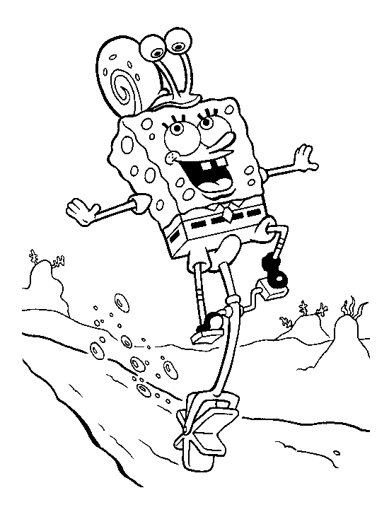 Gary On The Head Coloring Page