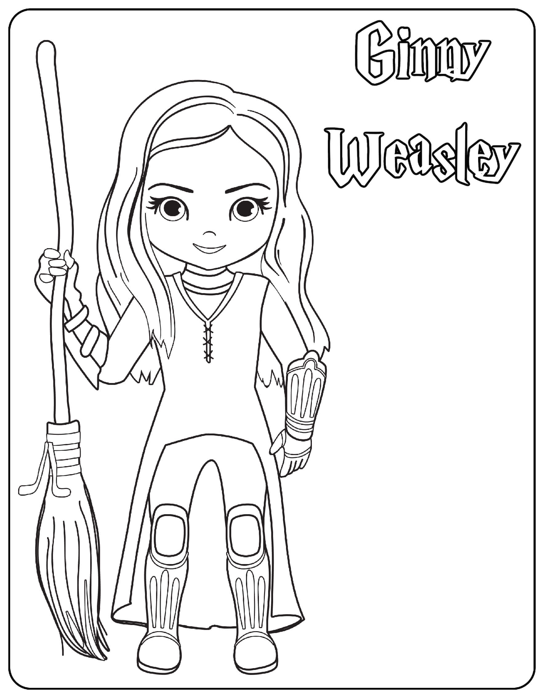 Ginny Weasley Coloring Page