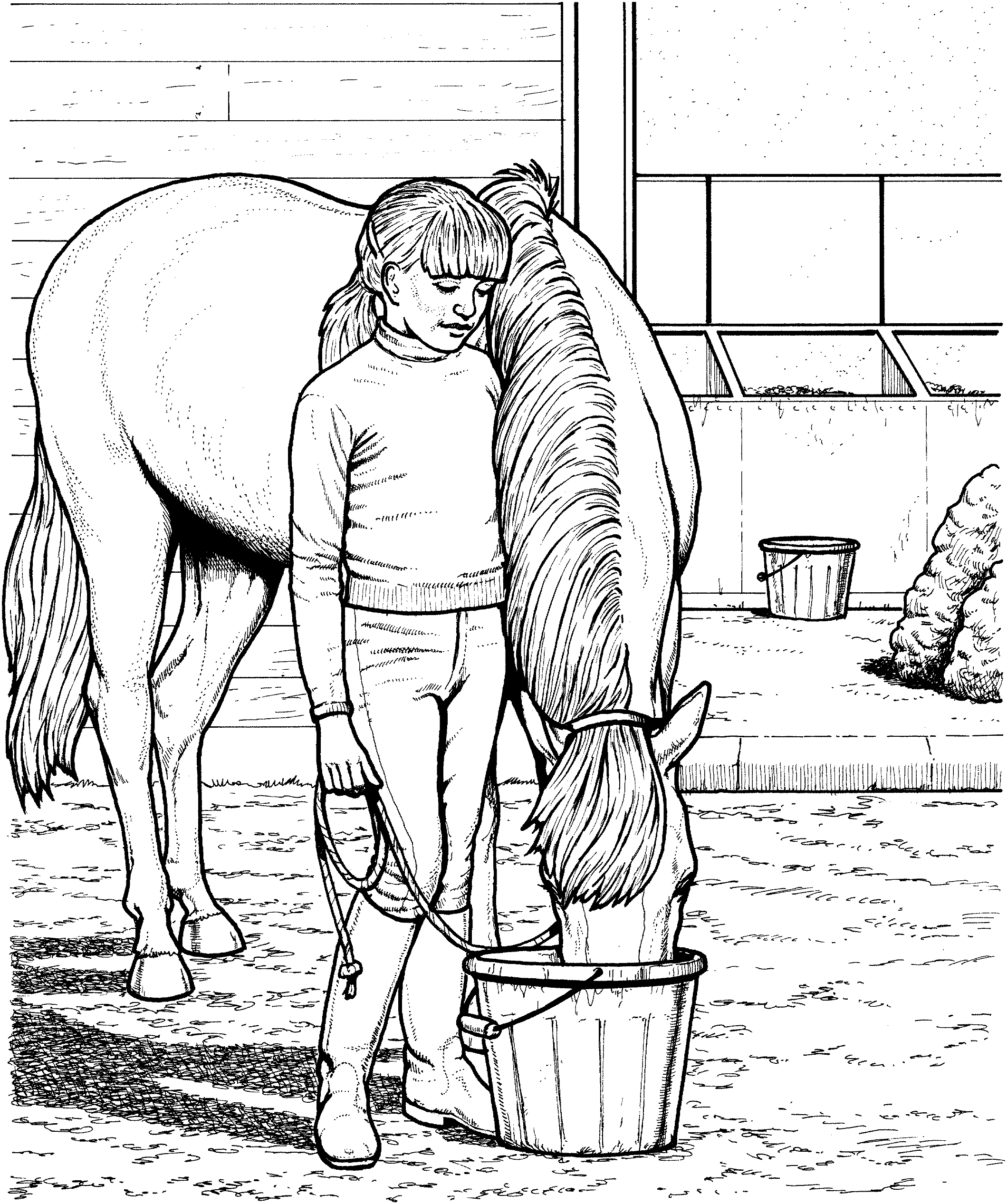 Girl With A Horse