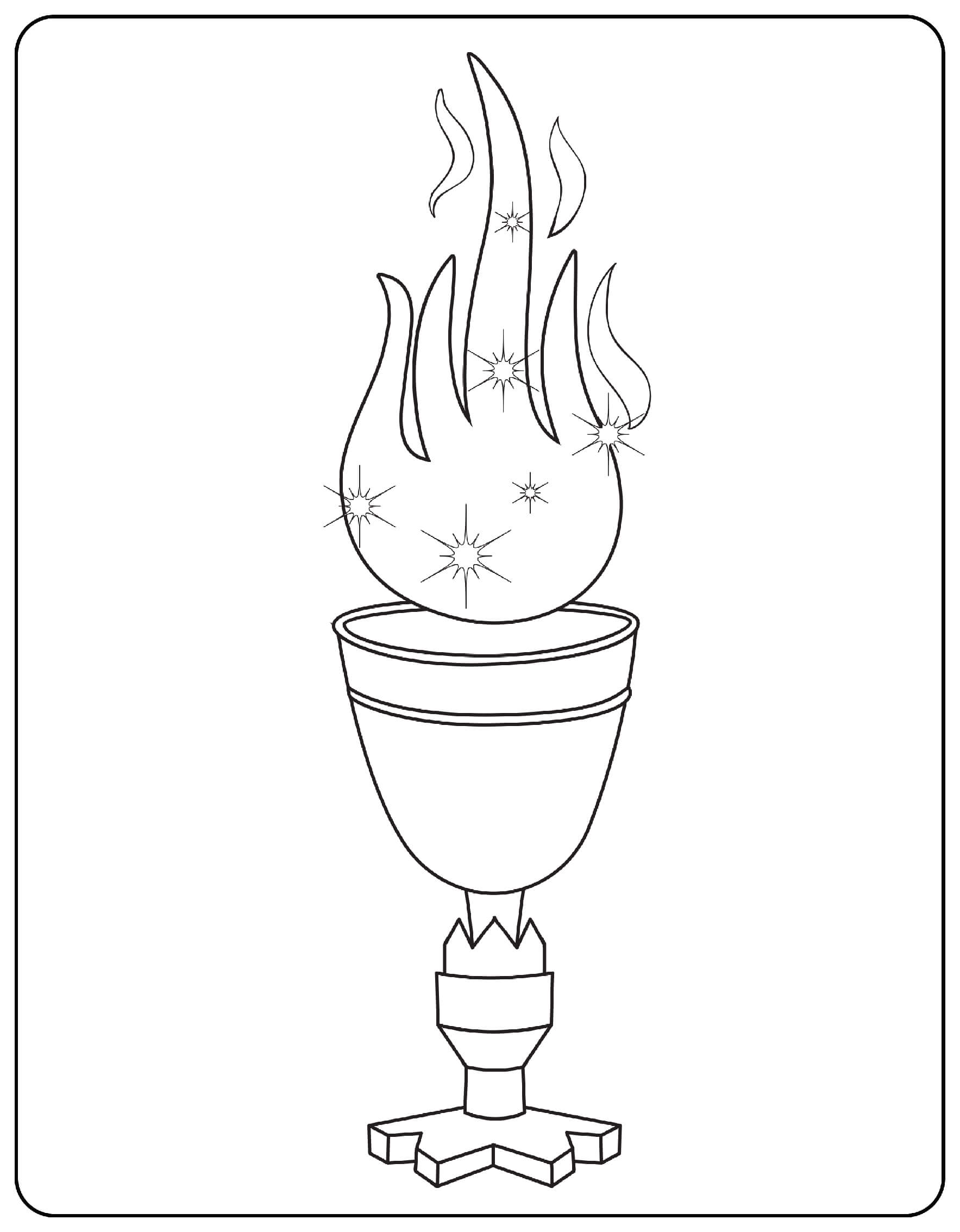 Goblet Of Fire Coloring Page