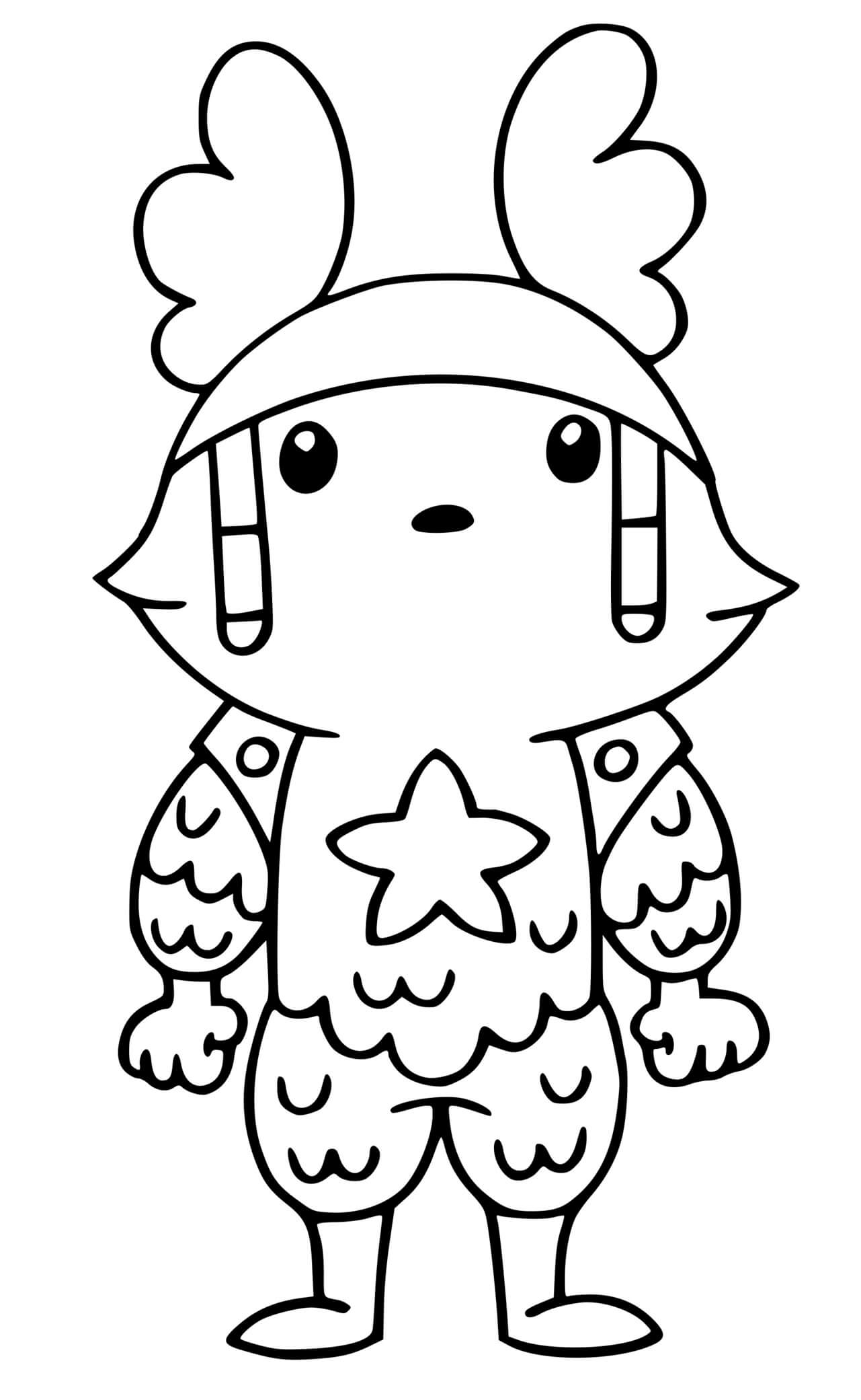 Guff Fortnite Coloring Page