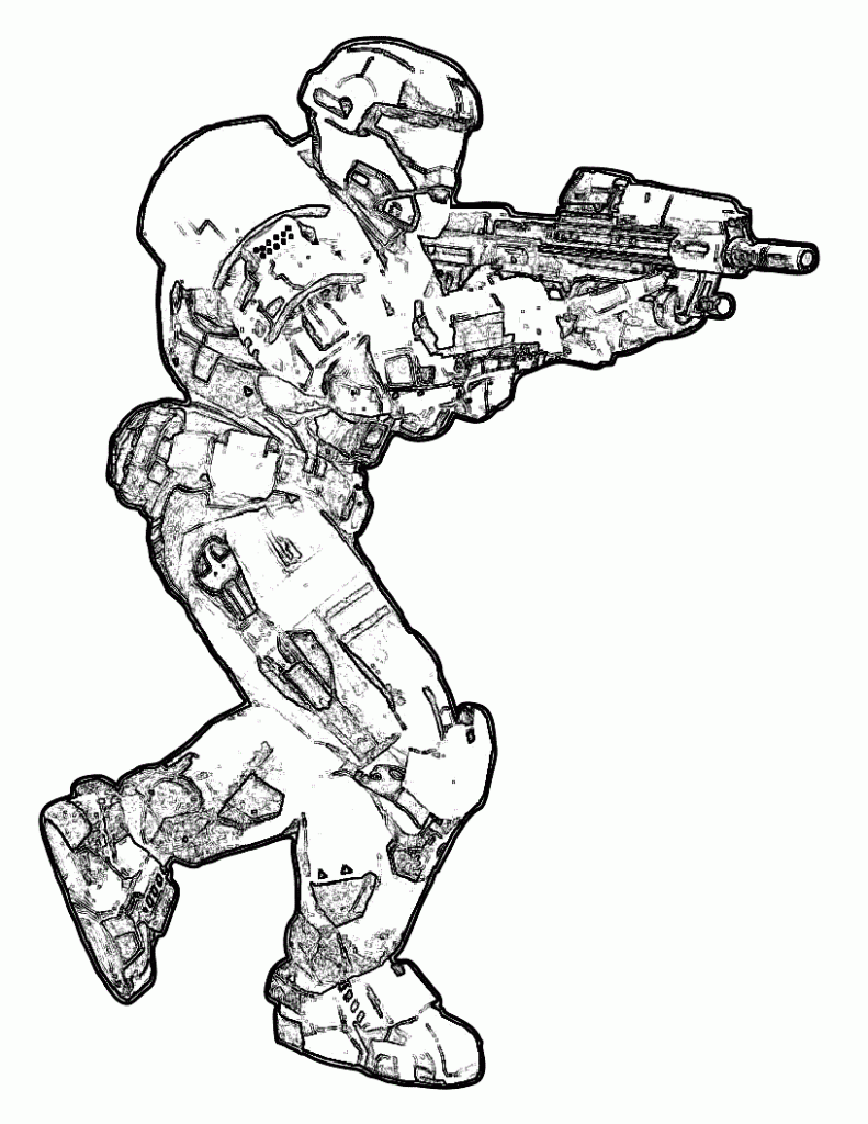 Halo Coloring Pages 791×1024