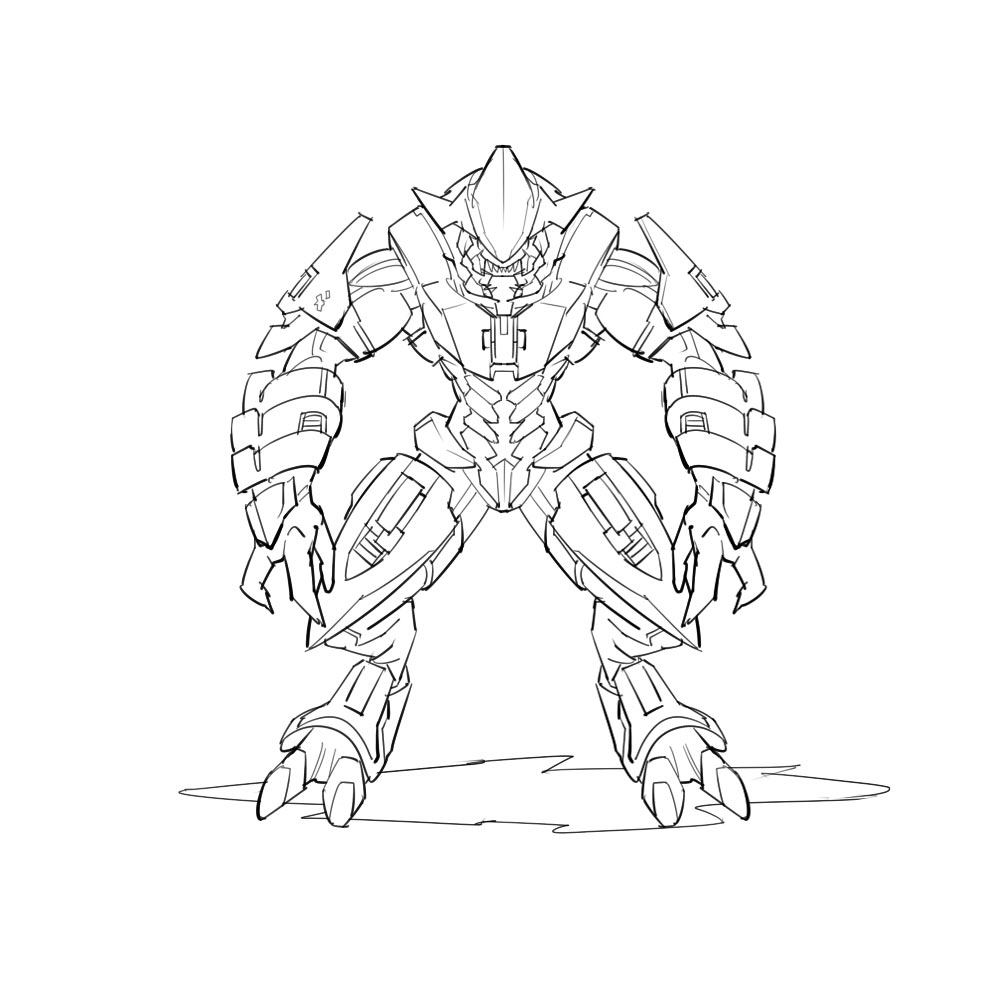 Halo Coloring Pages Pictures