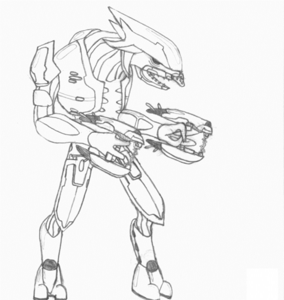 Halo Coloring Pages To Print 970×1024