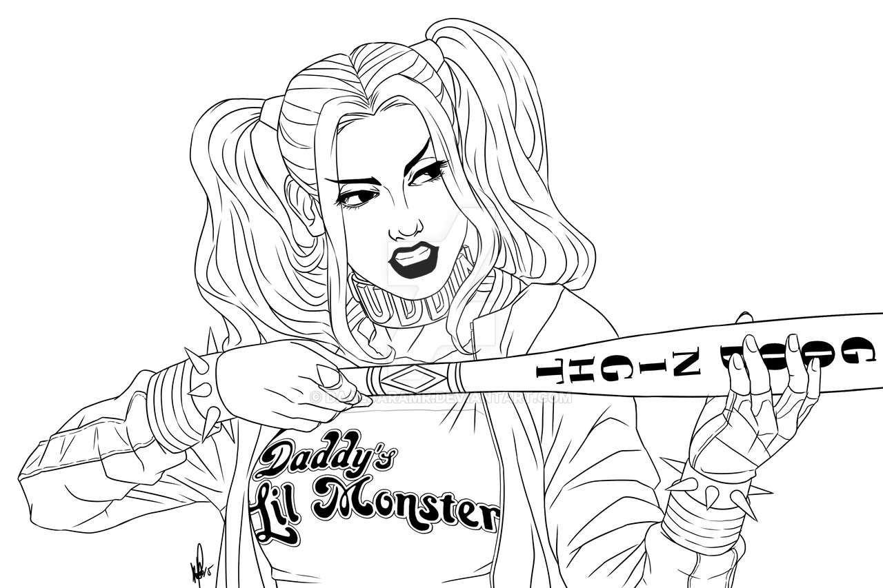 Harley With Bat Suicide Squad