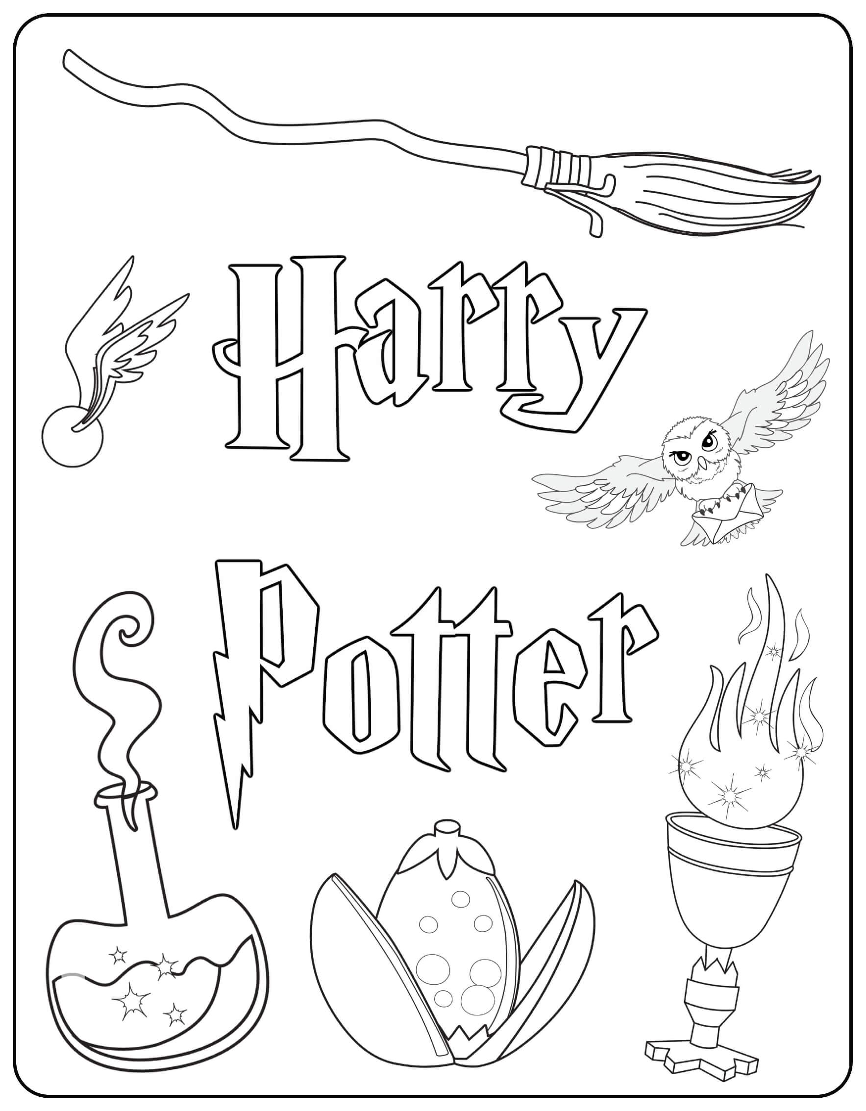 Harry Potter Images Coloring Page