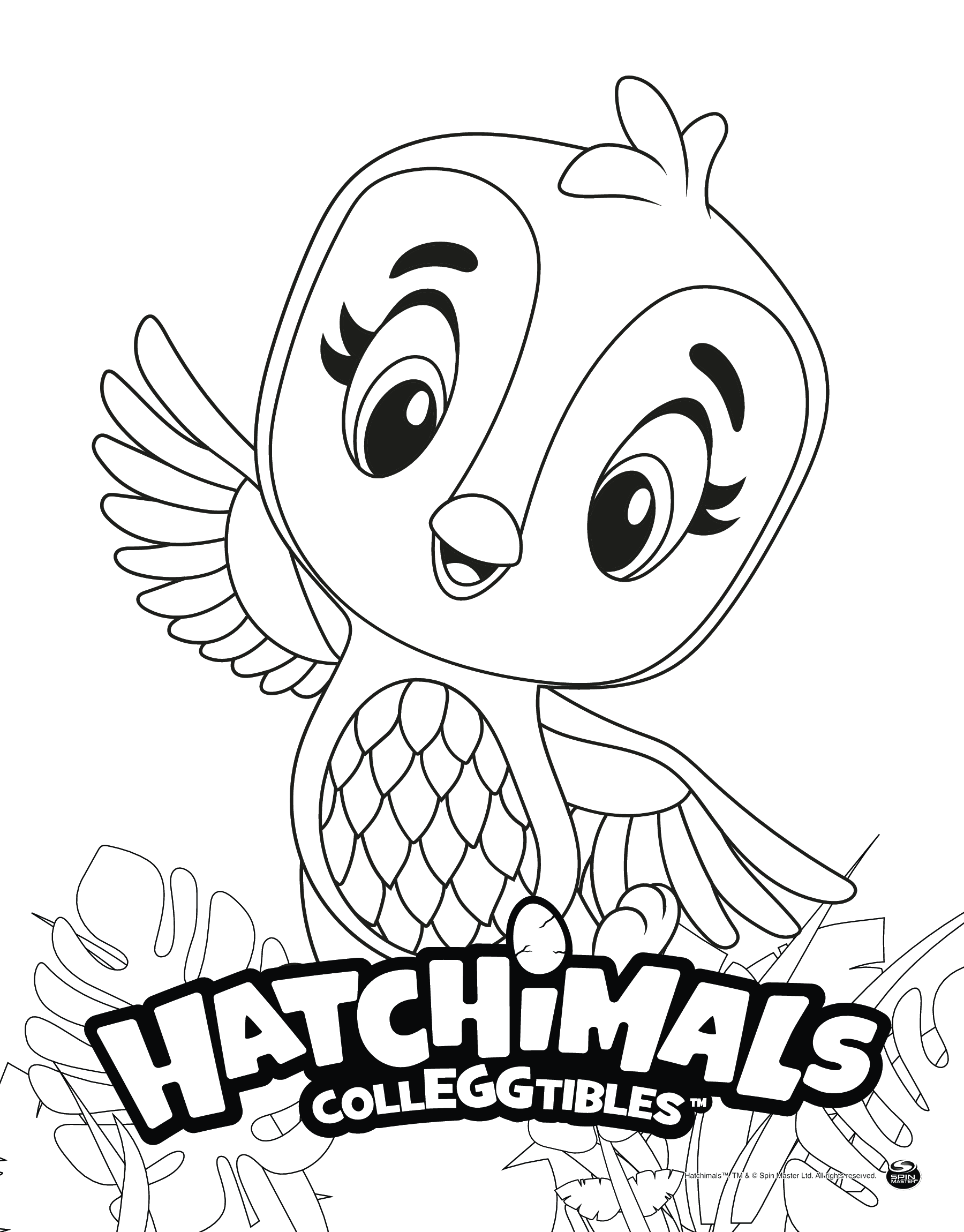 Hatchimals Penguala Coloring Page