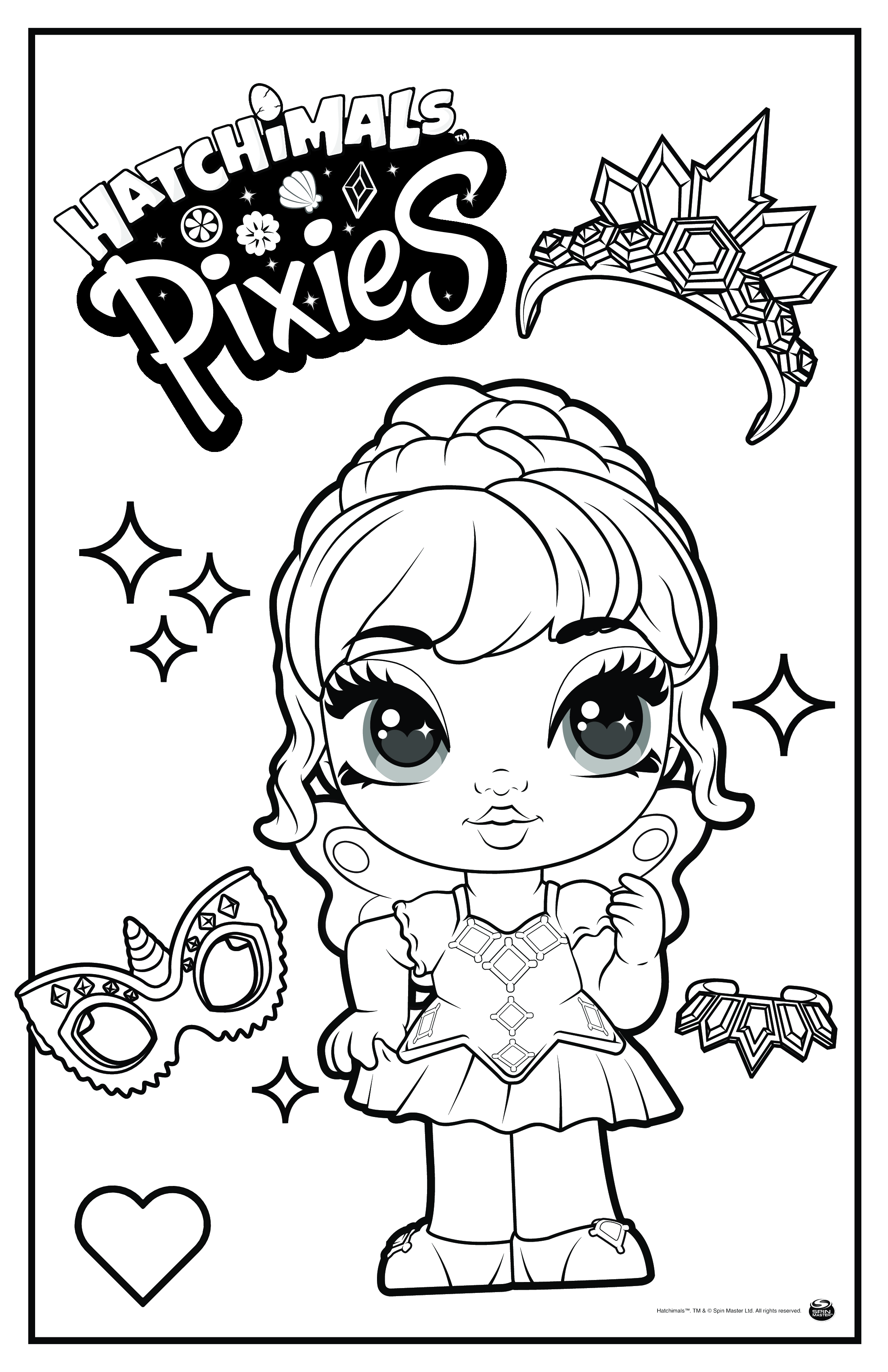 hatchimals pixies girl season 2 coloring pages coloring cool