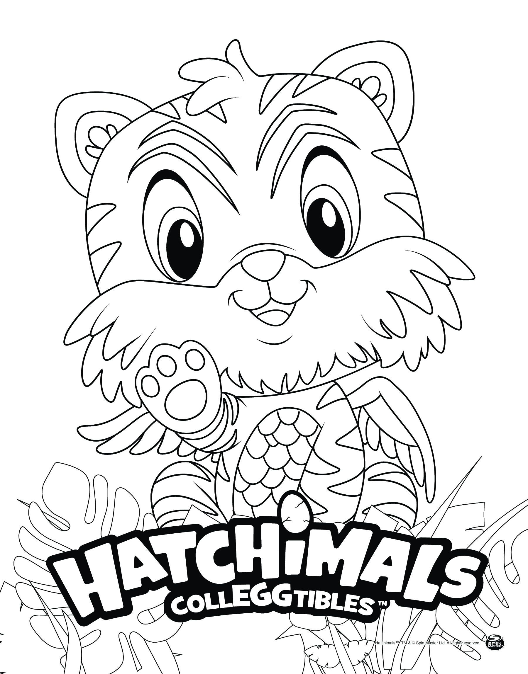 Hatchimals Tigrette Coloring Page