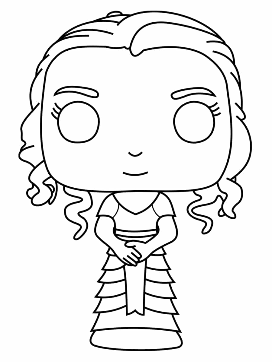 Hermione Robe De Bal Coloring Page