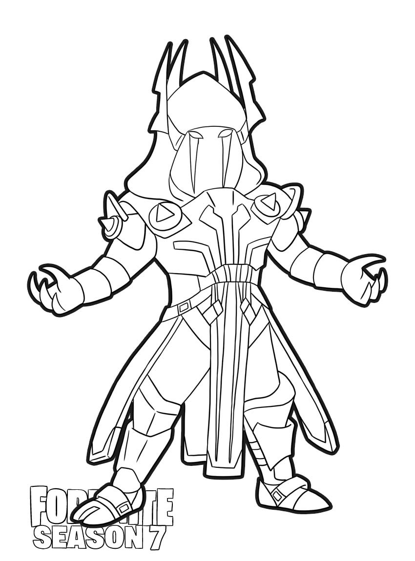 Ice King Skin From Fortnite Season 7 Coloring Page