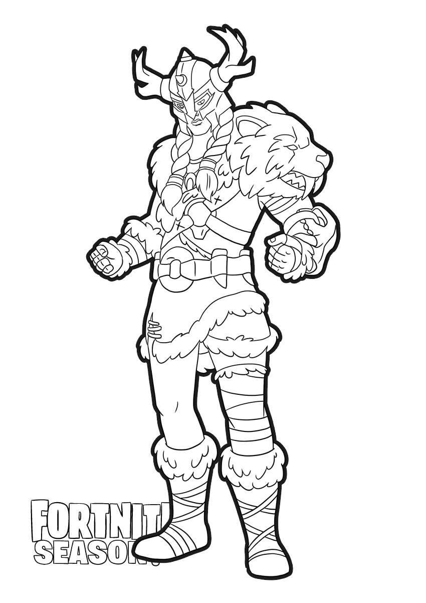 Jeager Skin From Fortnite Coloring Page