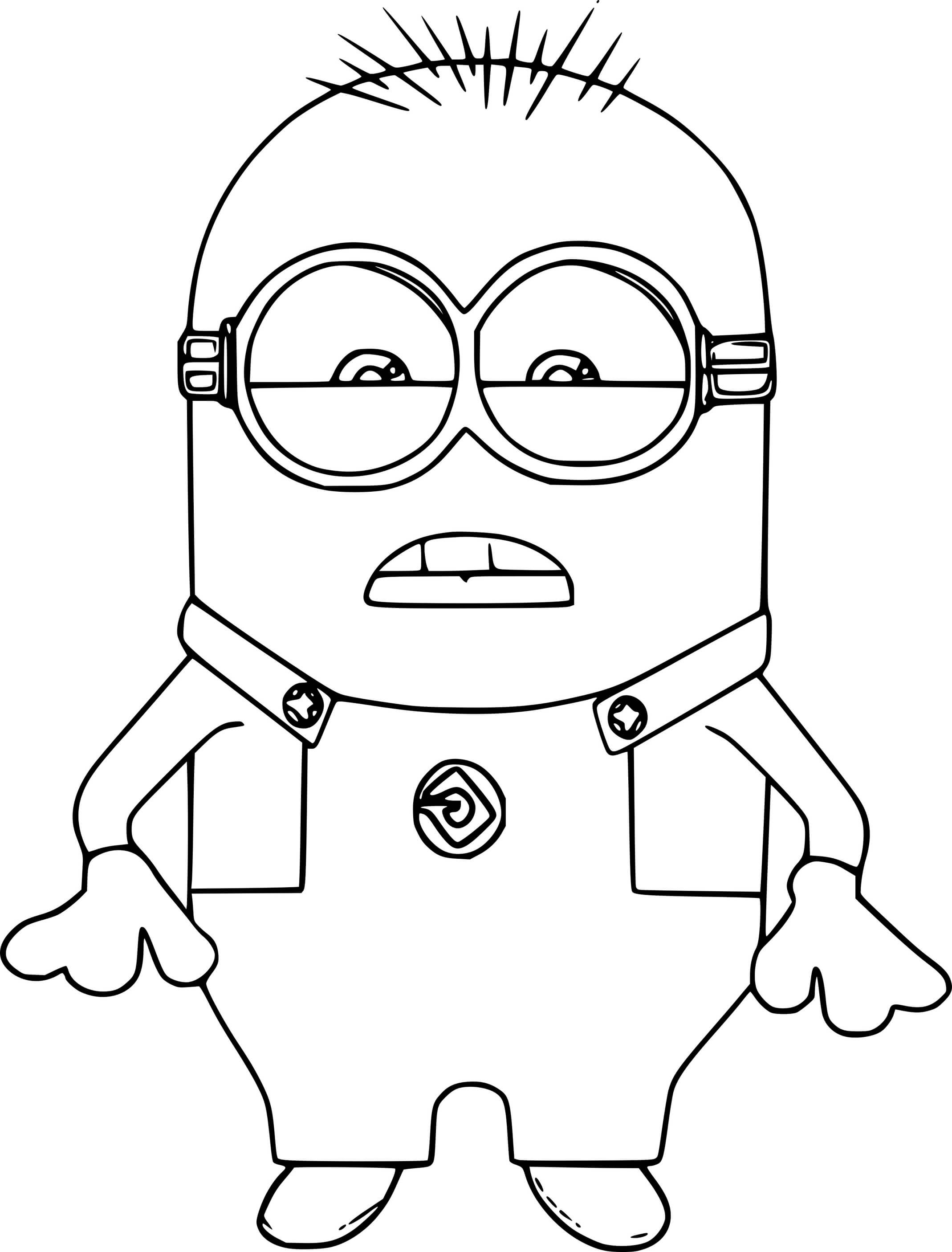 Jerry Minion Coloring Page