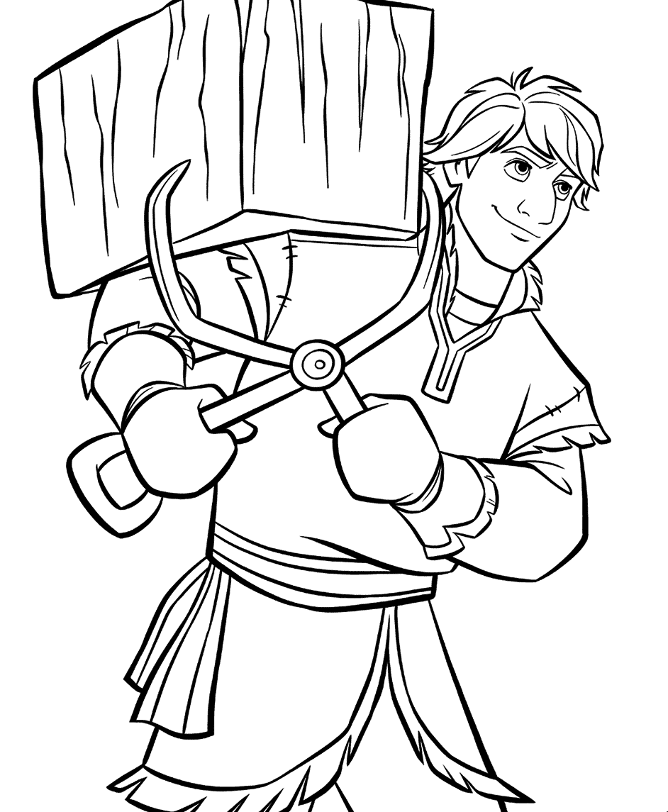 Kristoff From Disney Frozen 2 To Color Coloring Page