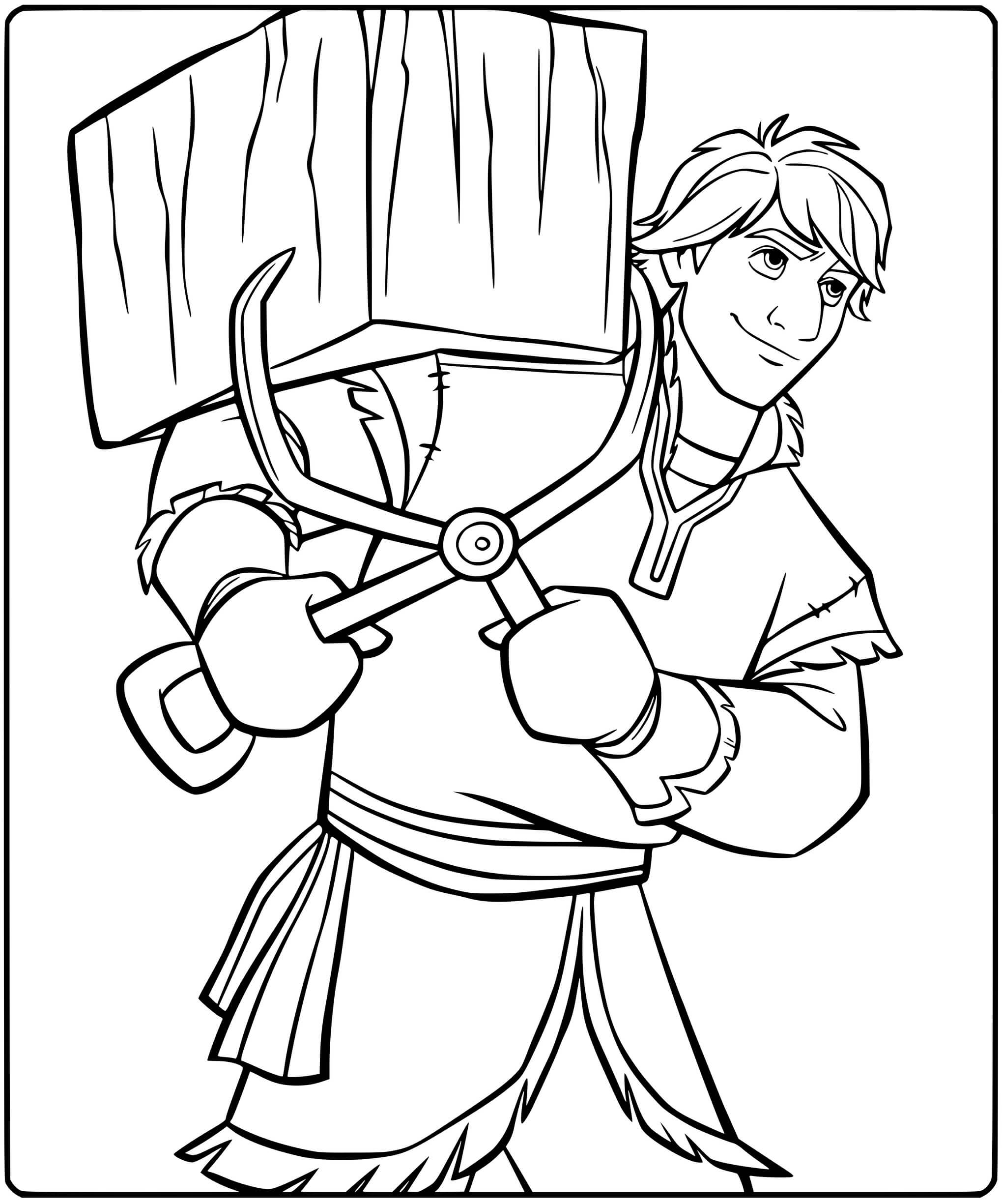 Kristoff From Disney Frozen 2 To Color