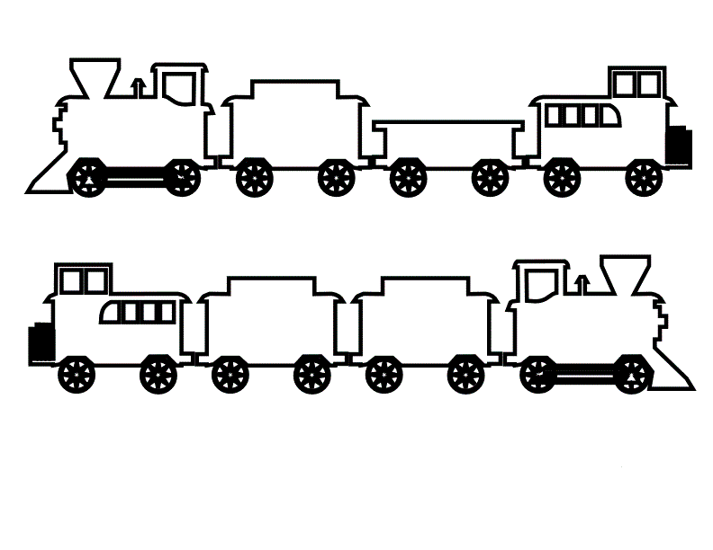 Lego Train 3934 Coloring Page