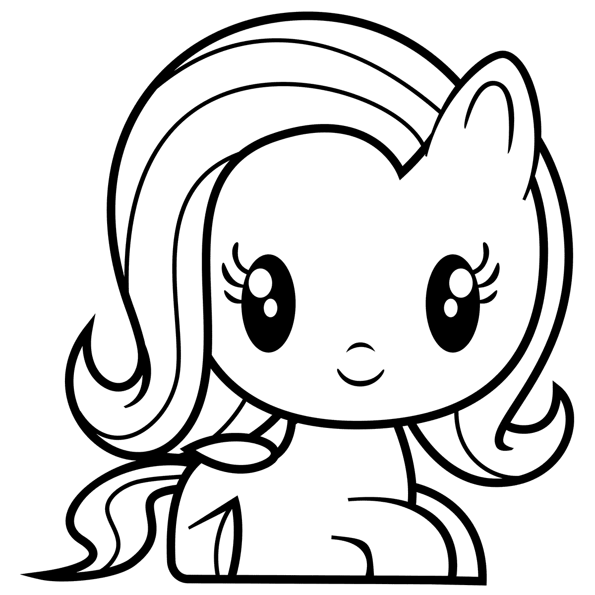 Little Pony Fluttershy Coloring Pages   Coloring Cool