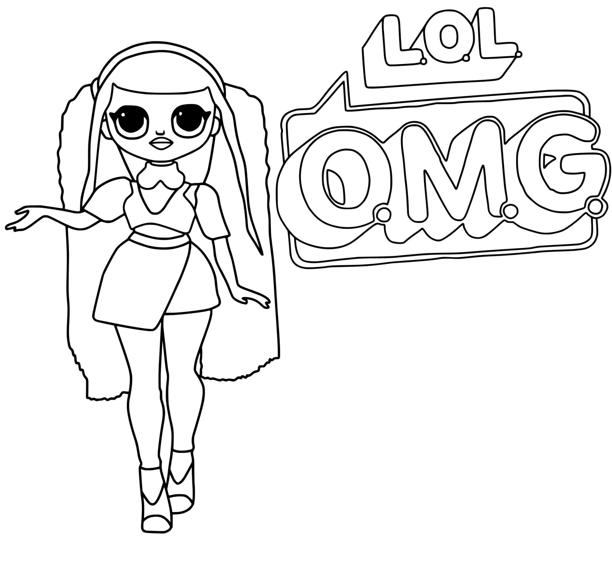 Lol Omg Logo Canylicious Girl Coloring Page