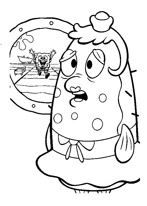 Lonely Patrick Coloring Page