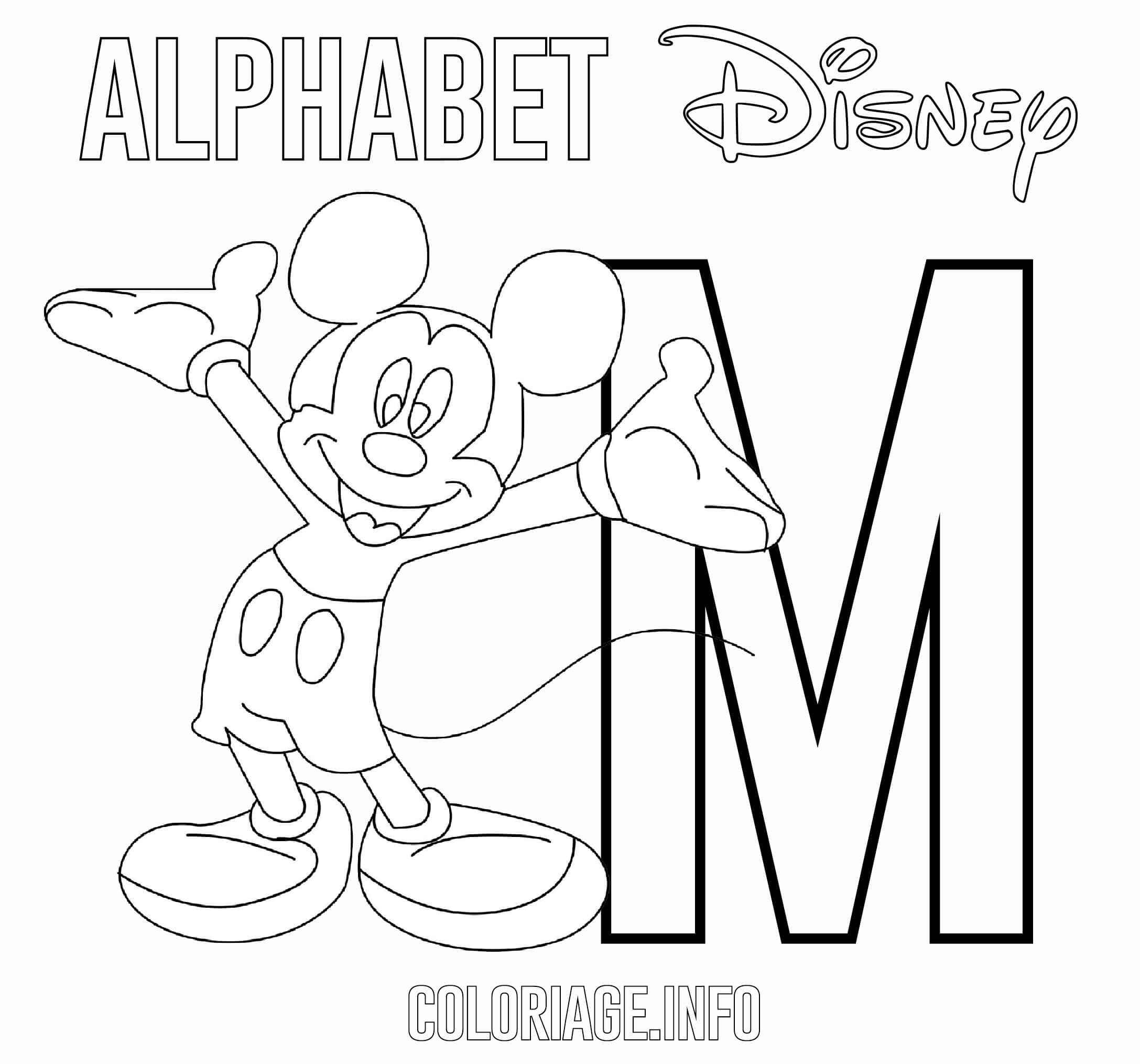 M For Mickey Mouse Disney