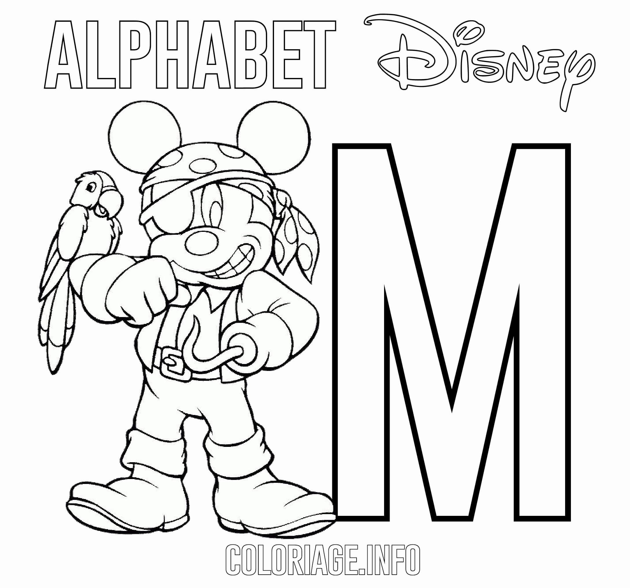 M For Mickey Mouse Pirate Disney