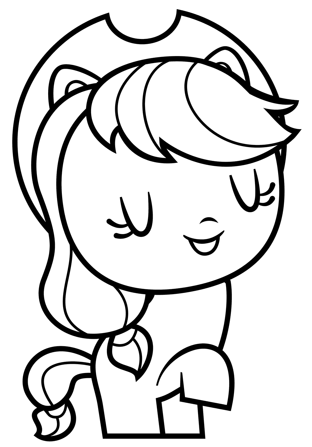 MLP Of Applejack Coloring Pages   Coloring Cool