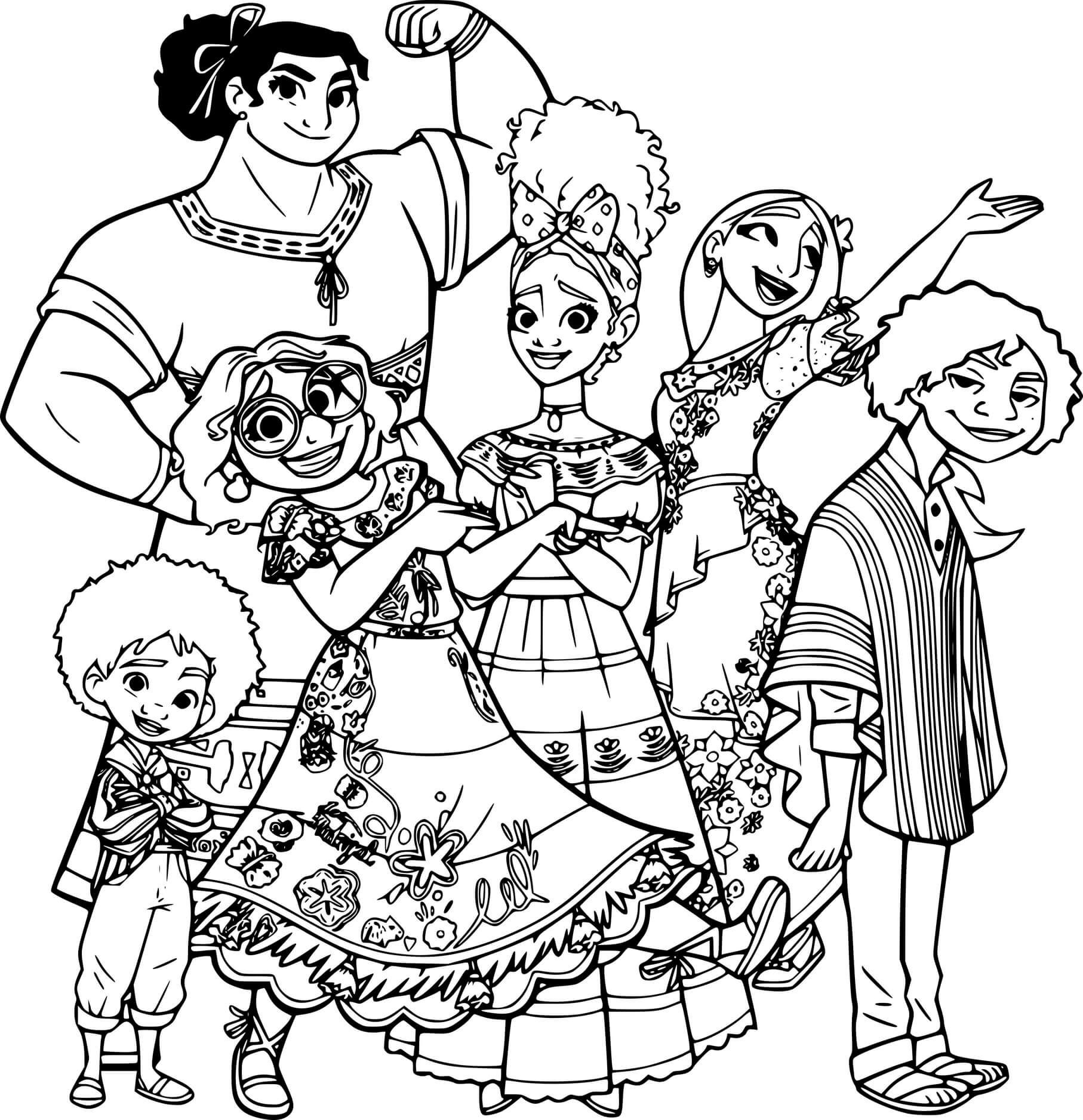 Madrigal Family Coloring Page