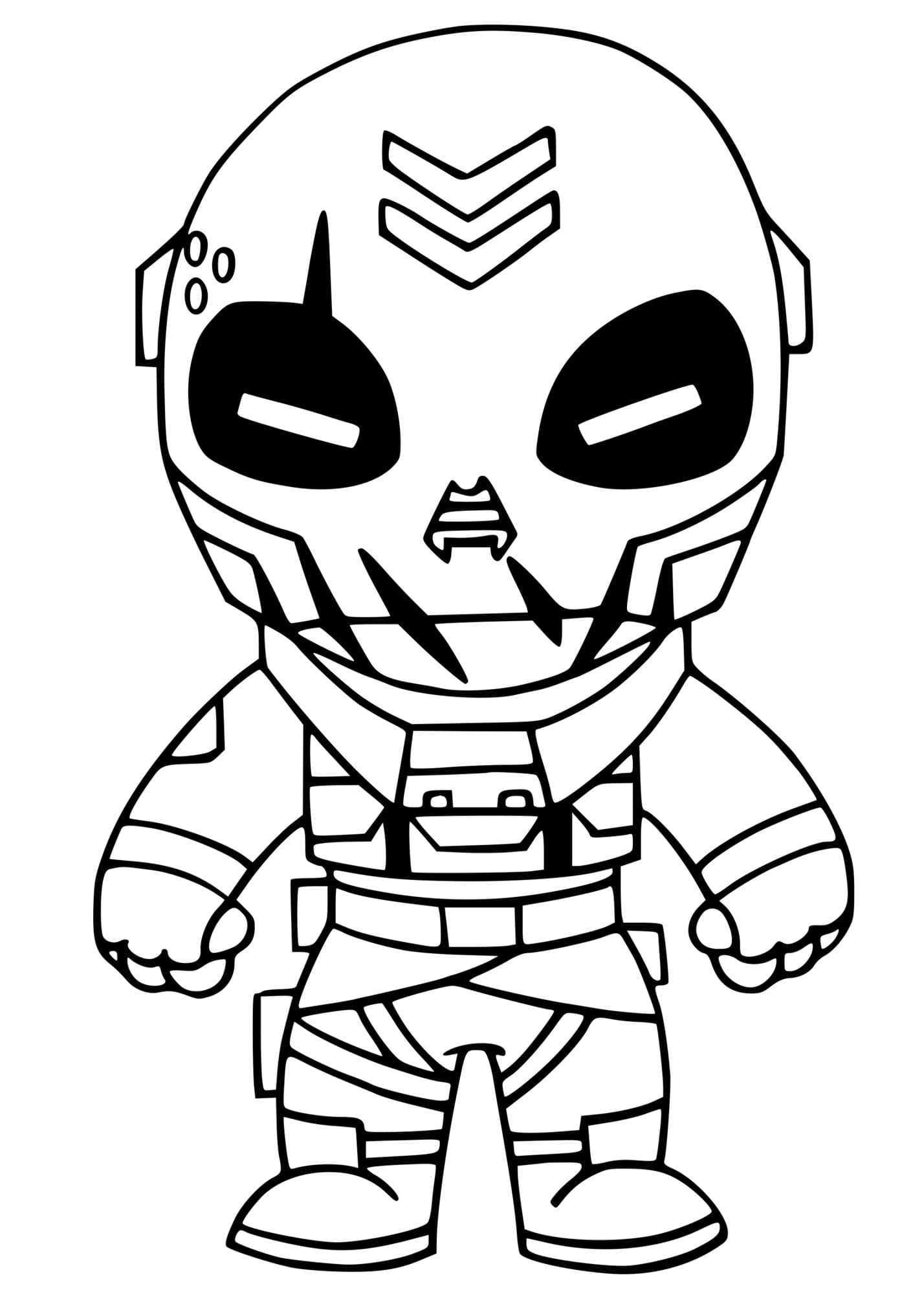 Metal Mouth Fortnite Coloring Page