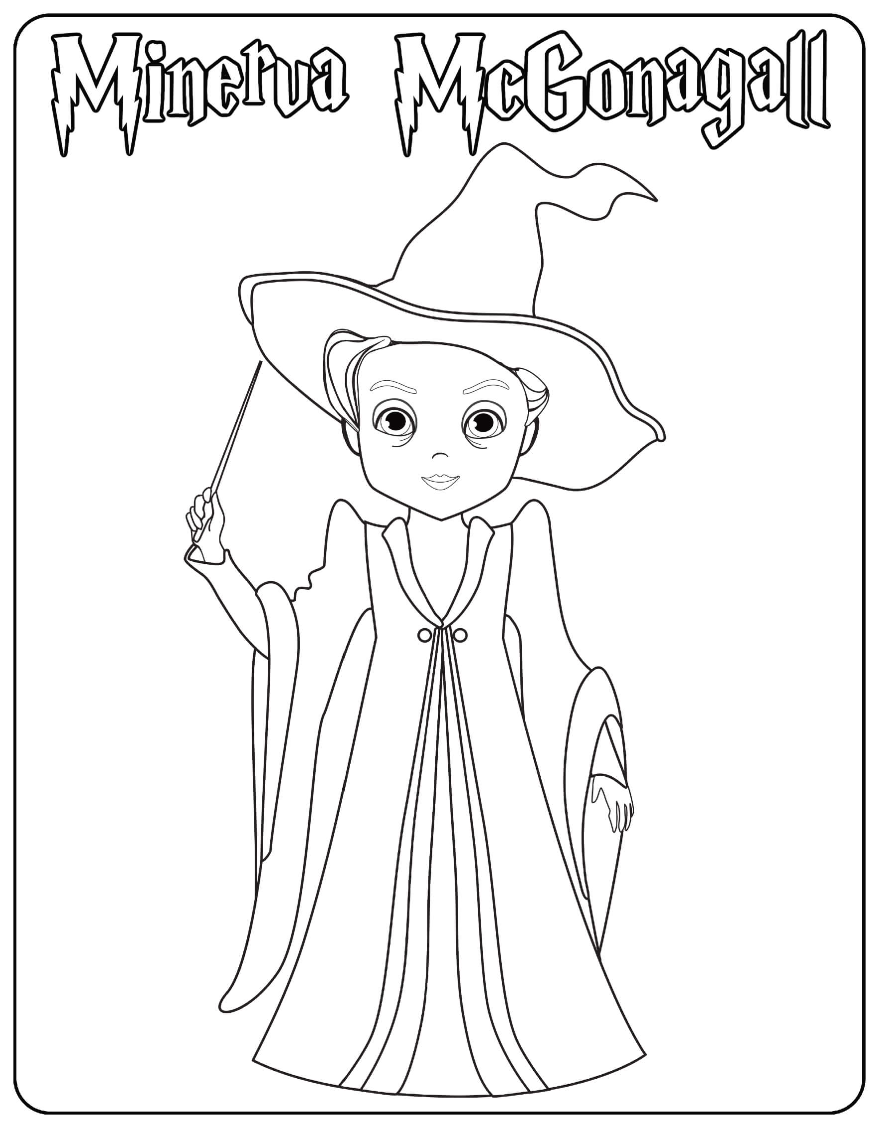 Minerva McGonagall Coloring Page