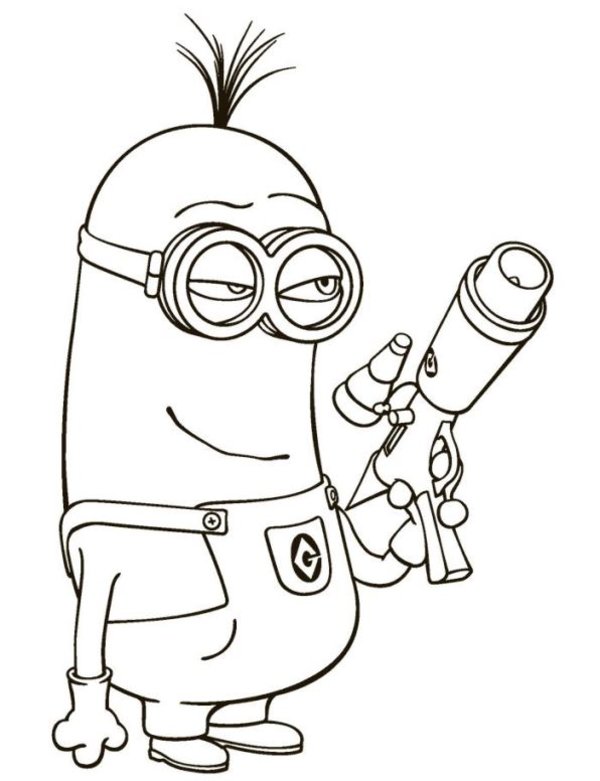 Minion Despicable Me Coloring Pages