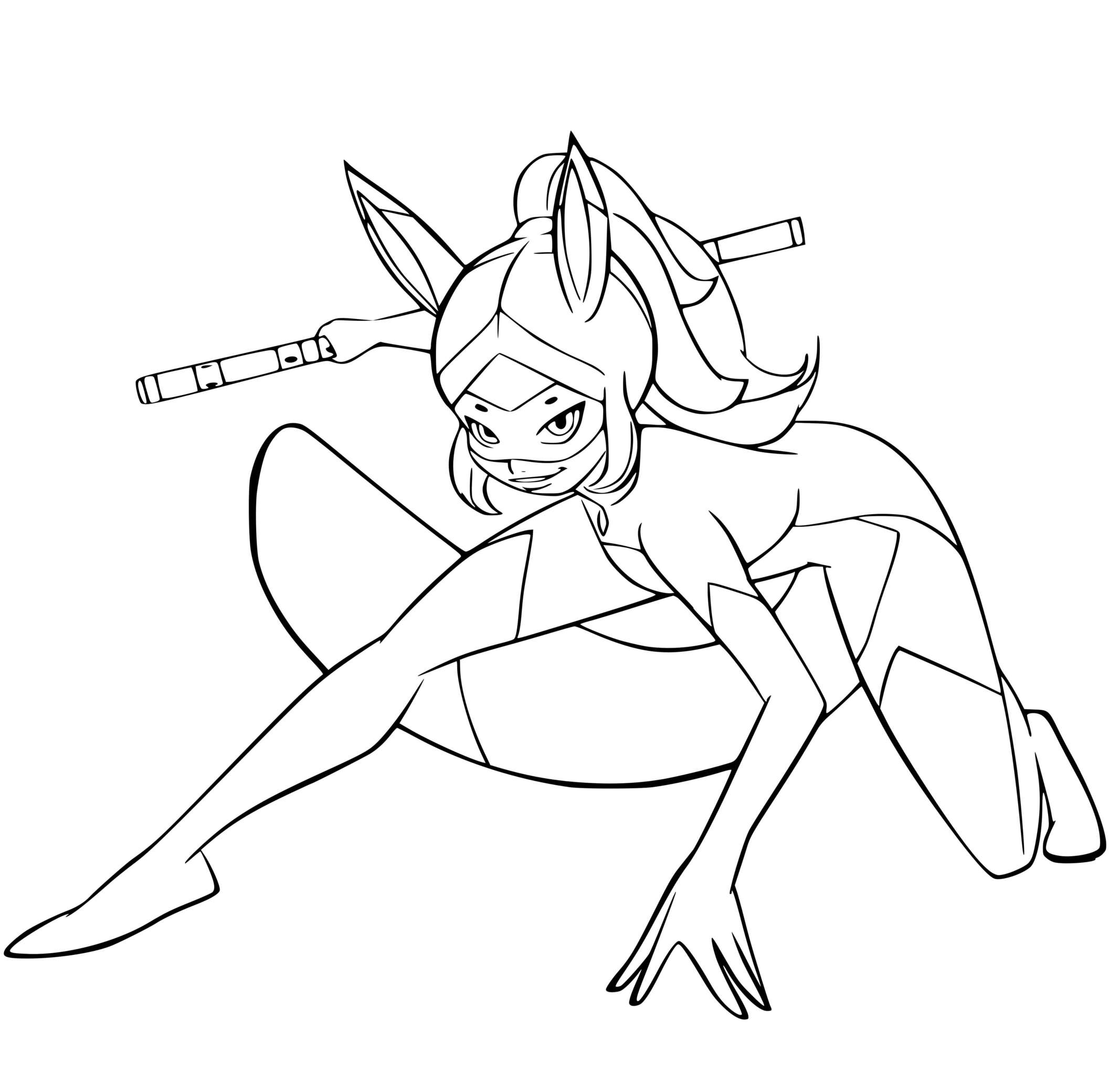 Miraculous Rena Rouges Coloring Page