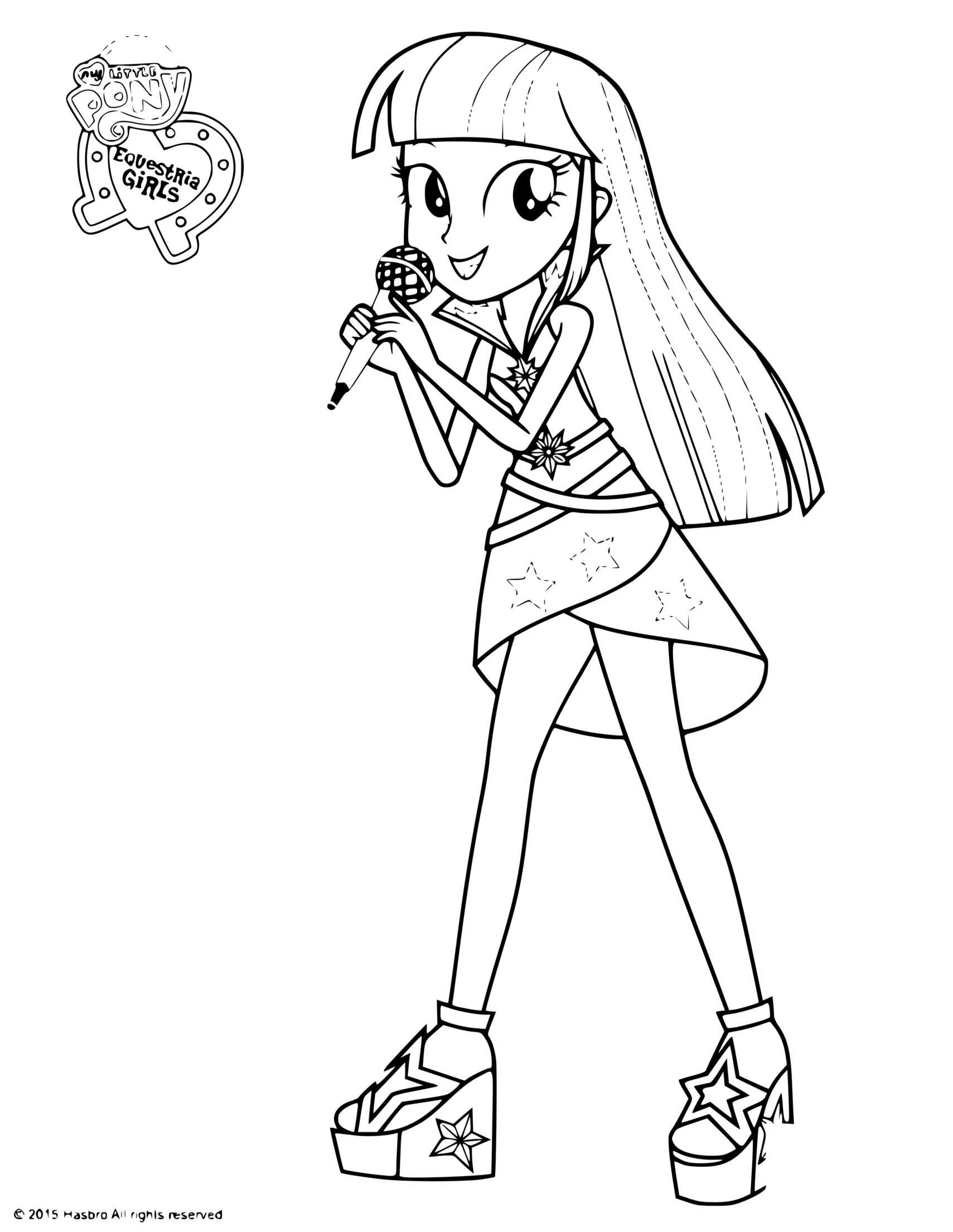 My Little Pony Equestria Girls Twilight Coloring Pages   Coloring Cool