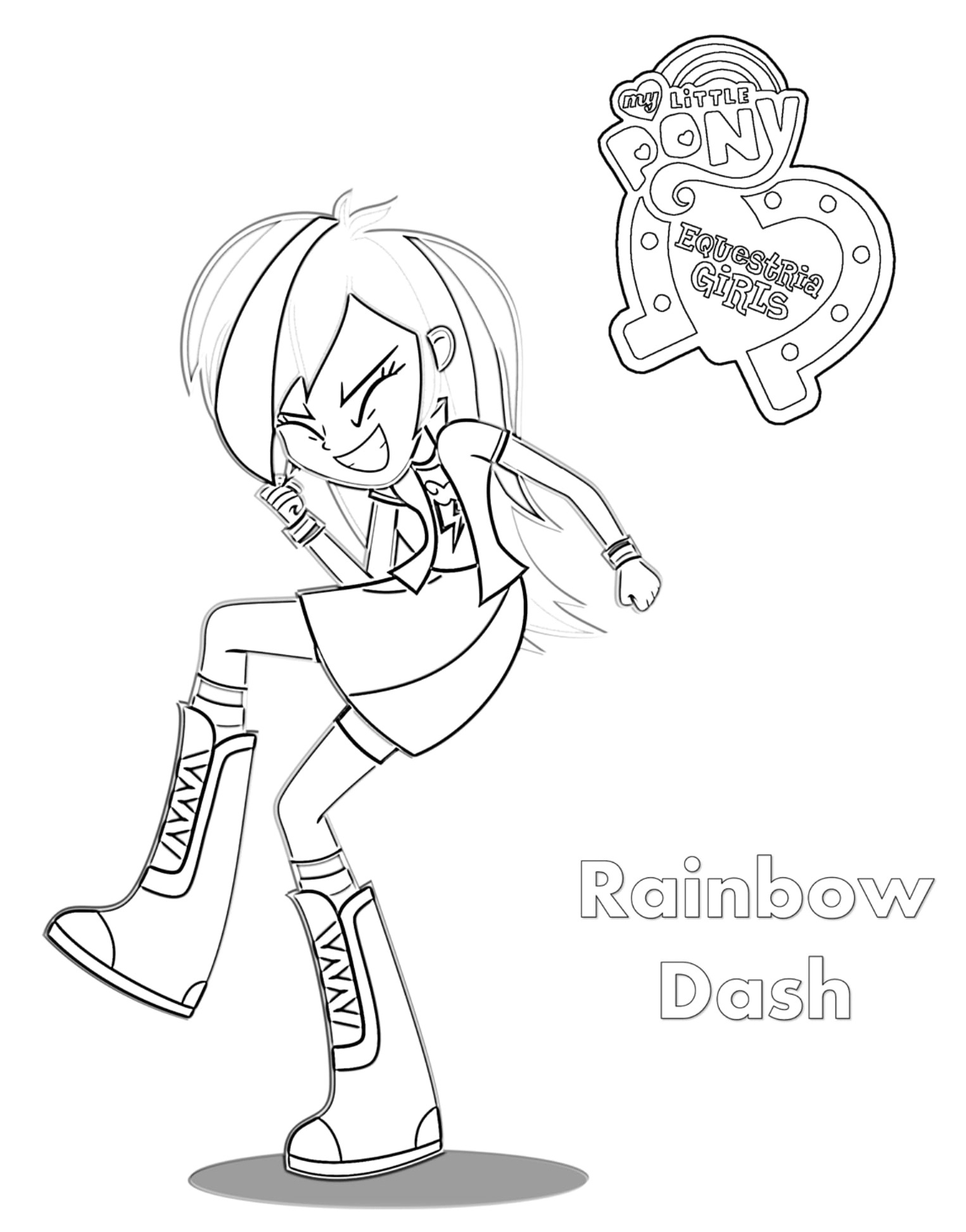 My Little Pony Rainbow Dash Coloring Page