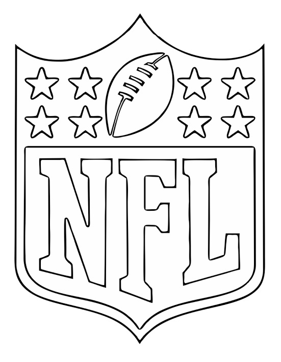 NFL National Football Logo Coloring Page