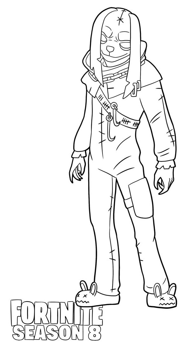 Nitehare From Fortnite Season 8 Coloring Page