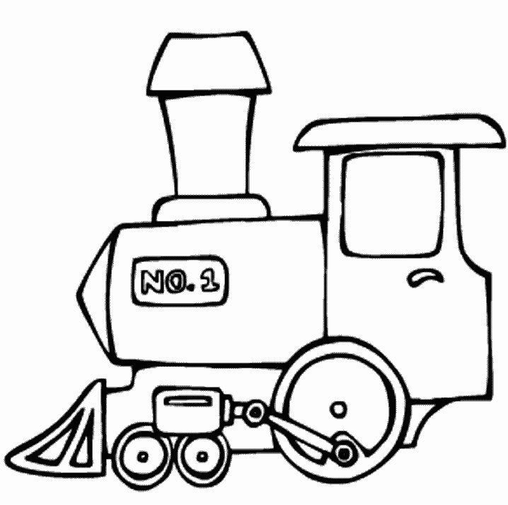 Number One Train C509 Coloring Page
