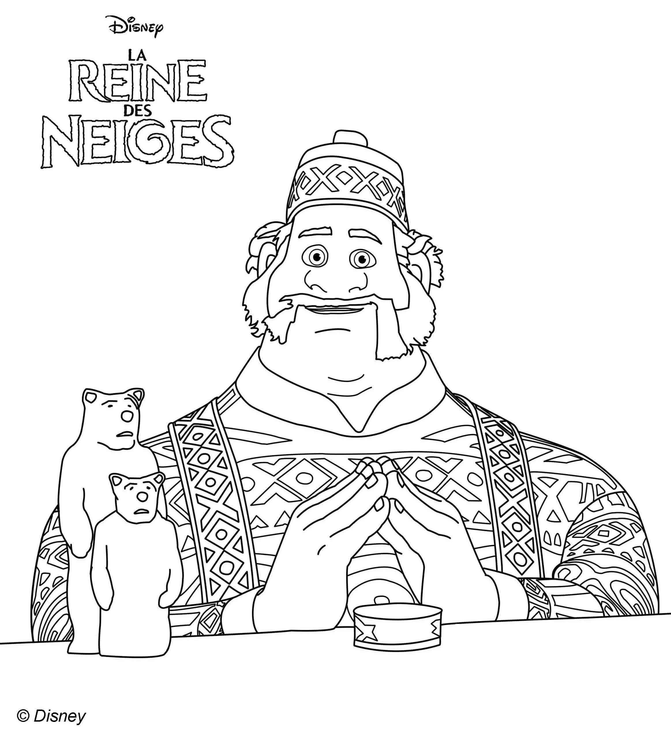 Oaken Runs Wandering Trading Post And Sauna Frozen Coloring Page