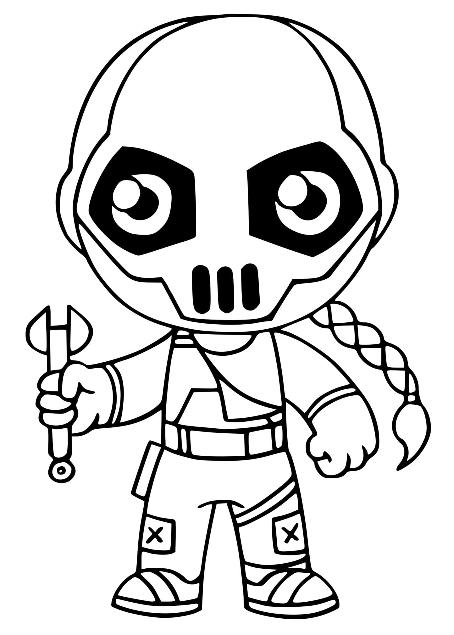 Ombre Jules Fortnite Coloring Page