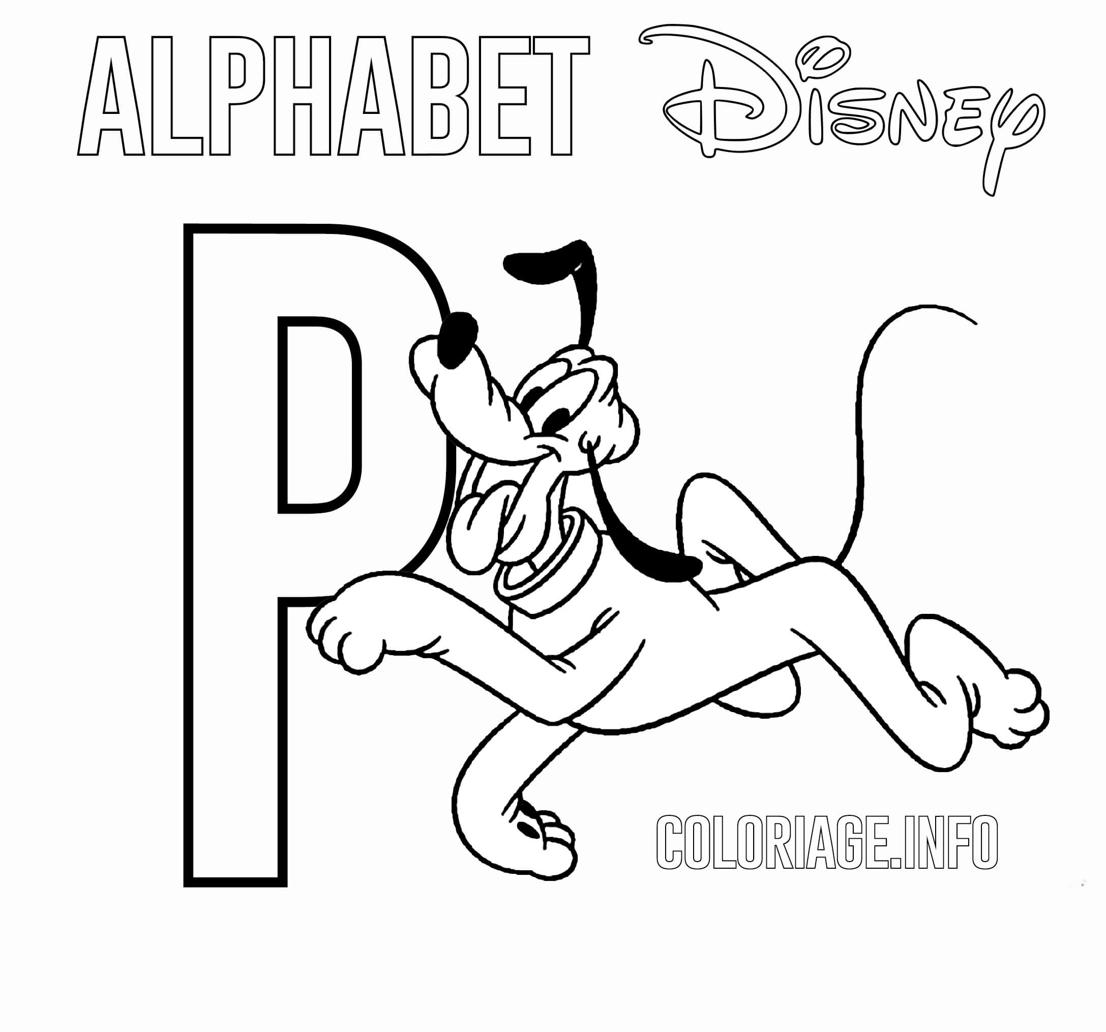 P For Pluto Disney