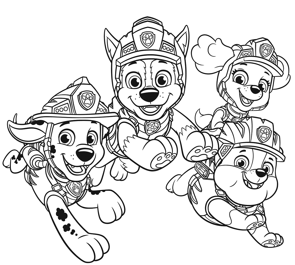 PAW Patrol Dino Rescue Page Coloring Page