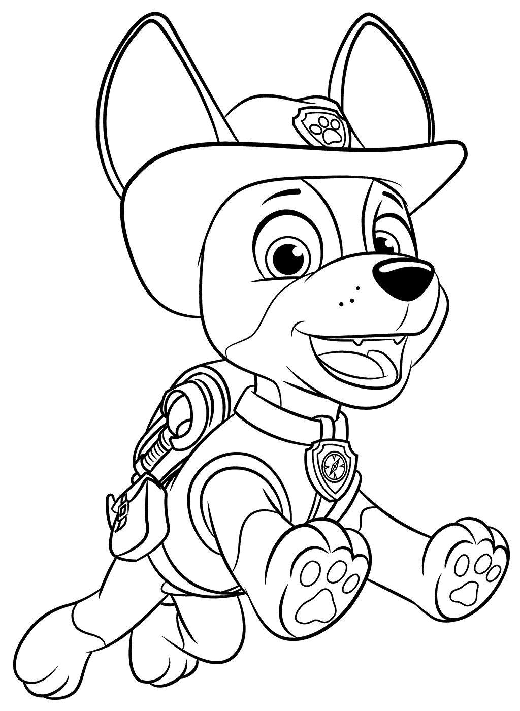 PAW Patrol Jungle Pup Tracker Coloring Page